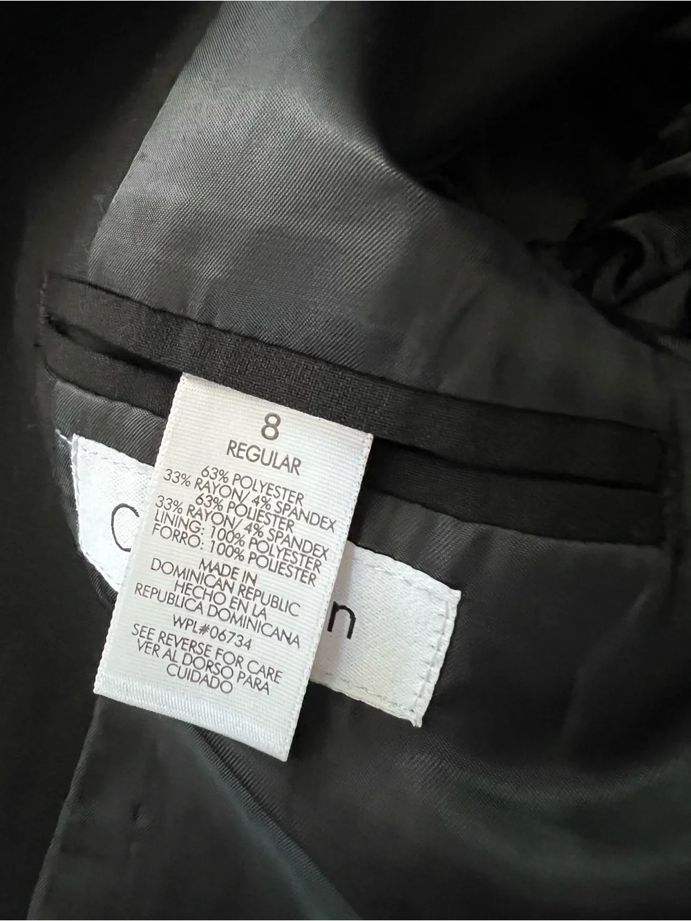 Calvin Klein Boys Black Two-Button Suit Jacket Blazer
